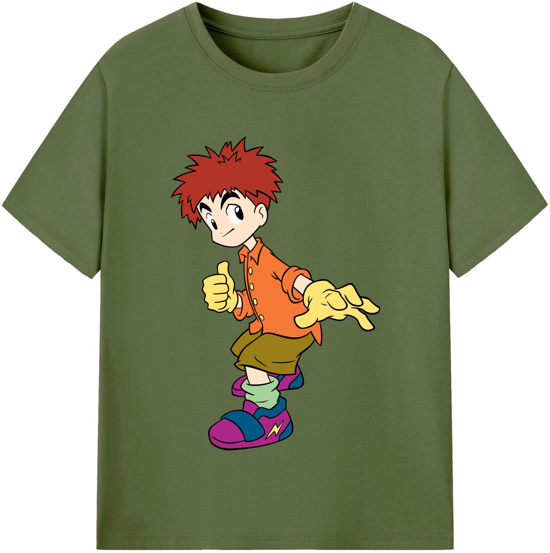 （画像用） Digimon デジタルモンスター/デジモン 綿100％半袖Tシャツ（フロントプリント）